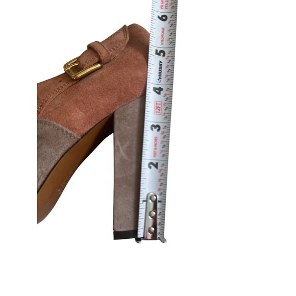 MARNI Suede Buckle Colorblock Boots Heels Size 38 / US 8 - Picture 12 of 13